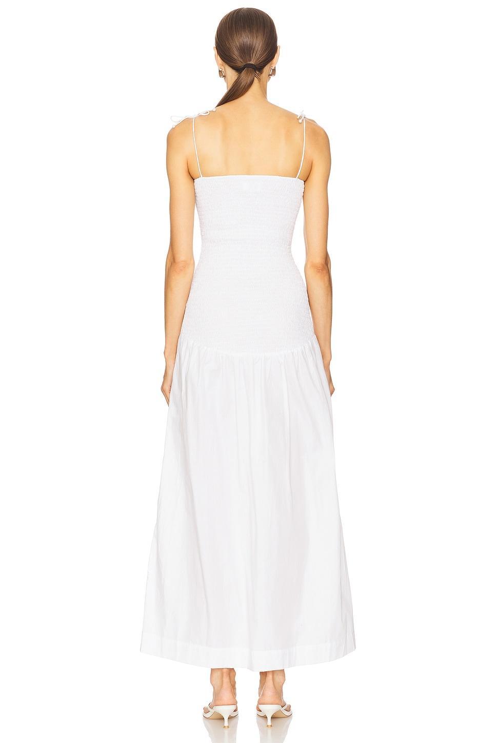 Shirred Embroidered Drop Hem Maxi Dress SWF Product Image