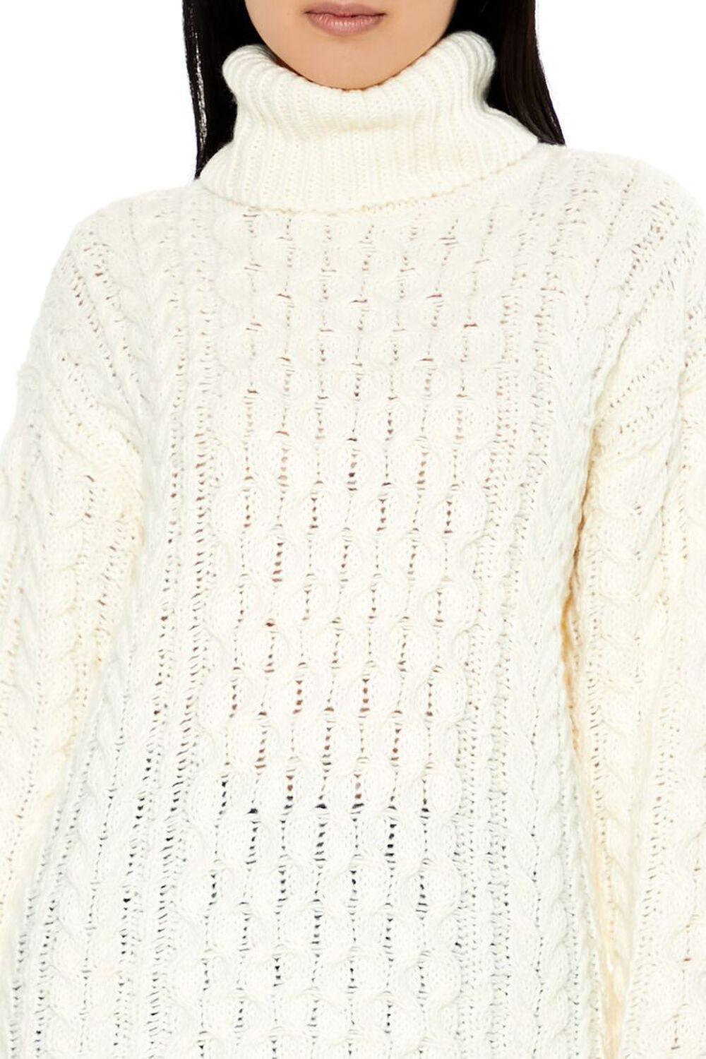 Cable Knit Turtleneck Sweater | Forever 21 Product Image