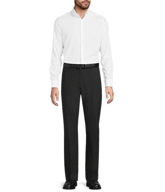 Murano Slim Fit Performance Stretch Solid Long Sleeve Woven Shirt Product Image