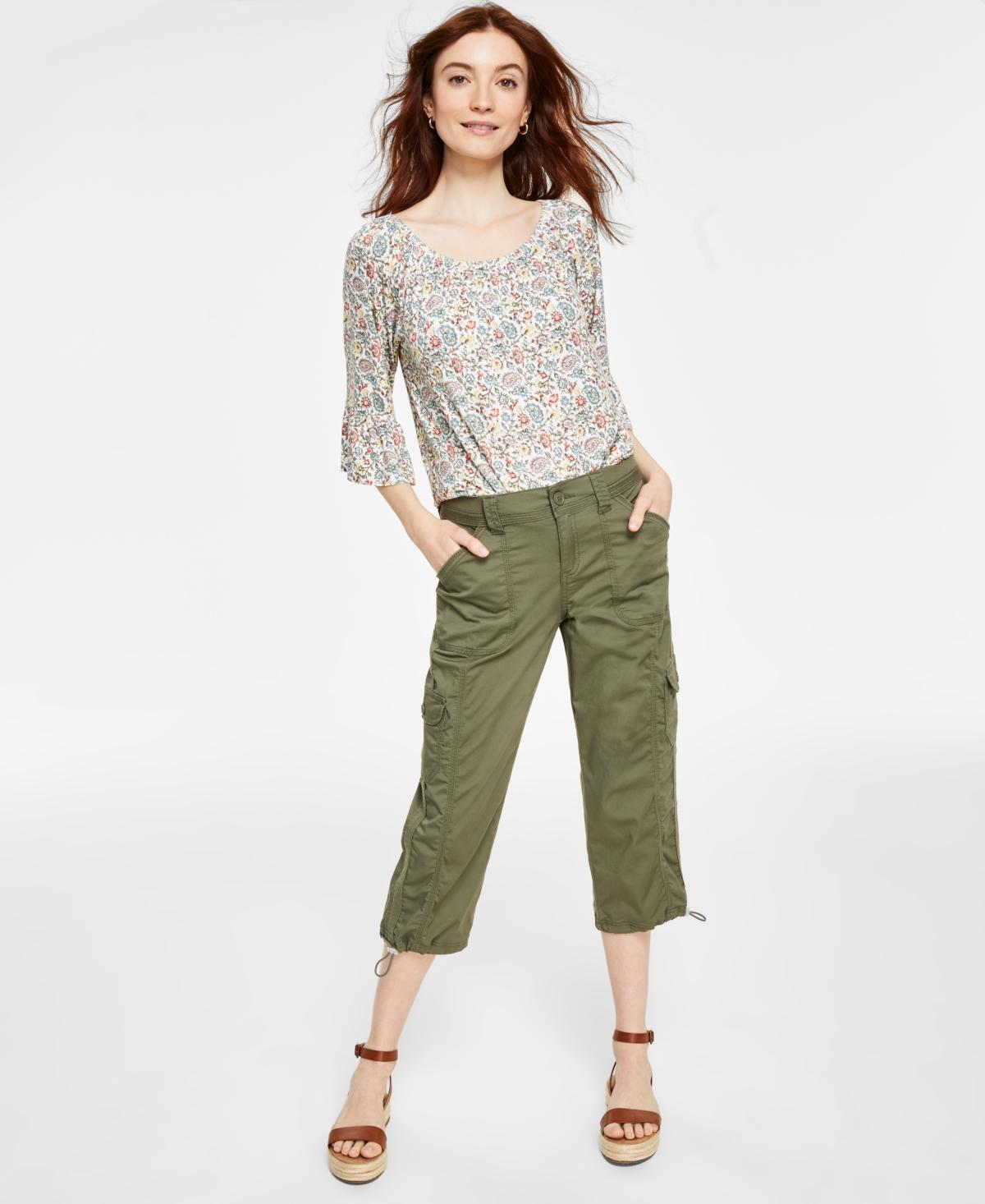 Style & Co Womens Cargo Capri Pants, Created for Macys Product Image