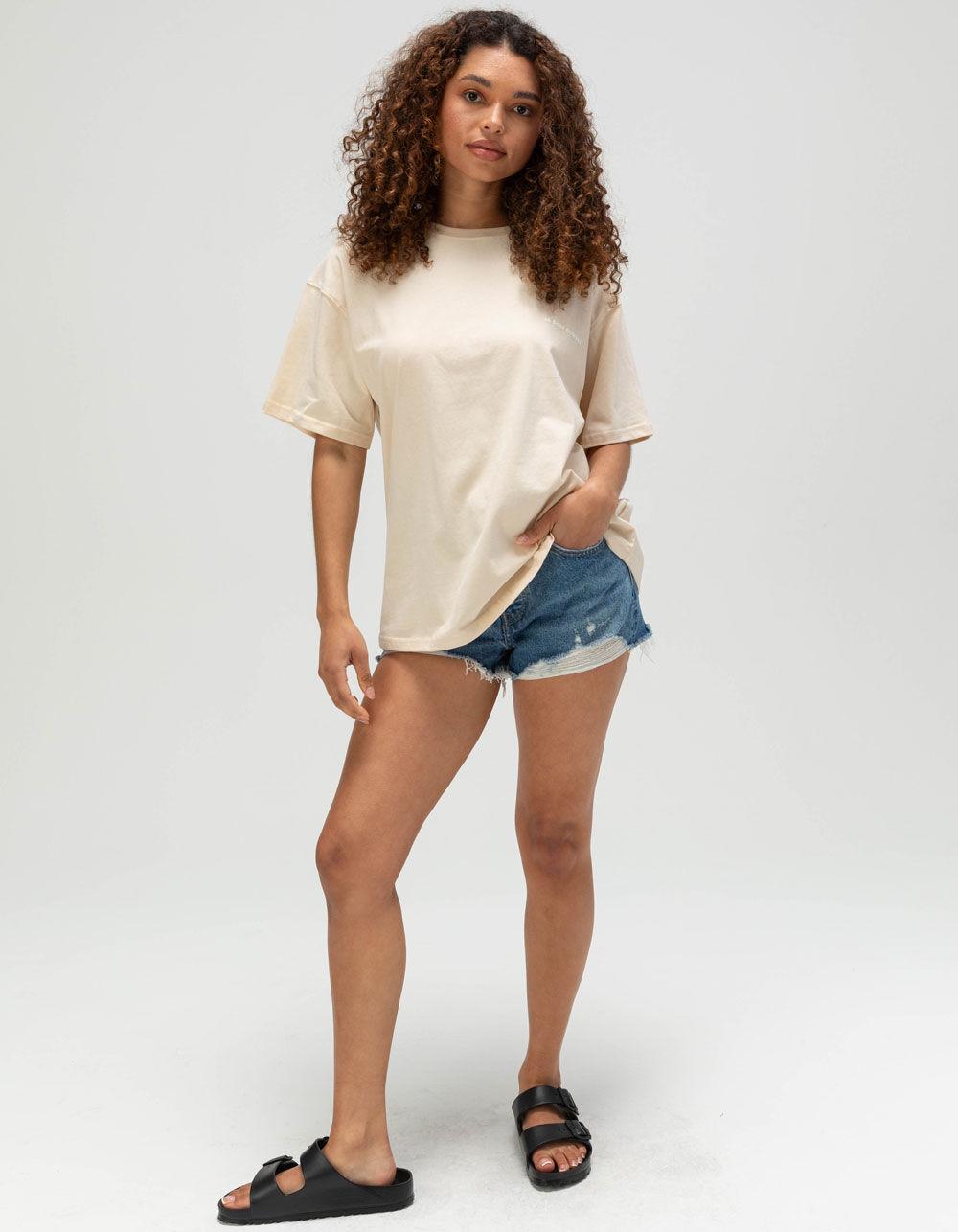 LE SURF Cowboy Puff Womens Boyfriend Tee - OFF WHITE Product Image
