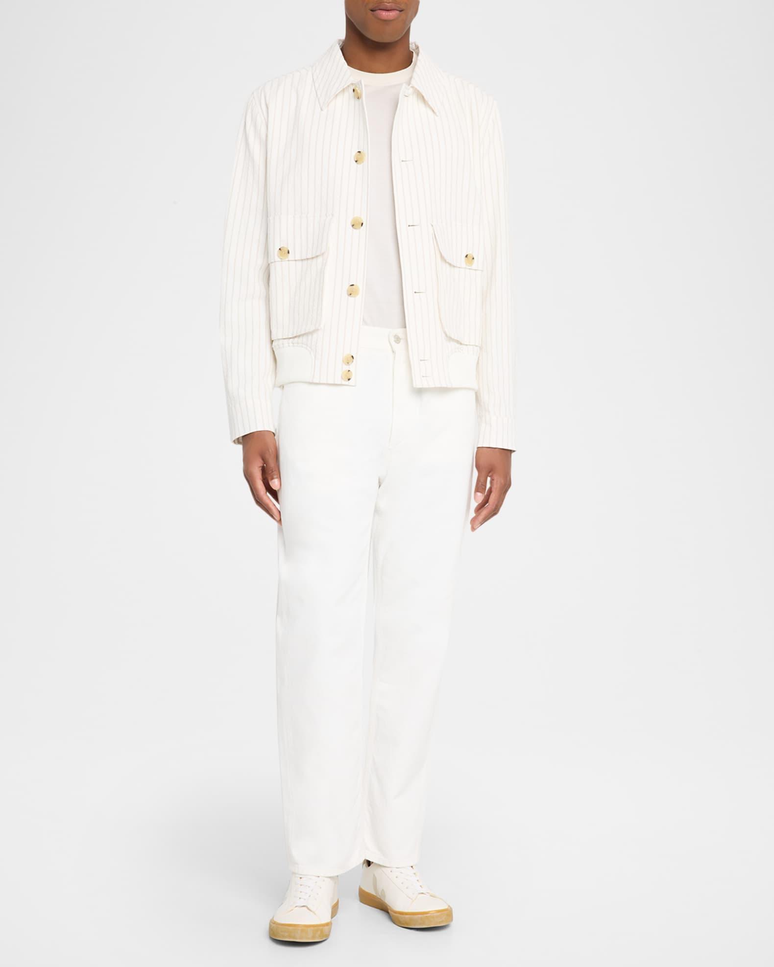 Men's Easton Cotton-Blend Pinstripe Harrington Jacket Product Image