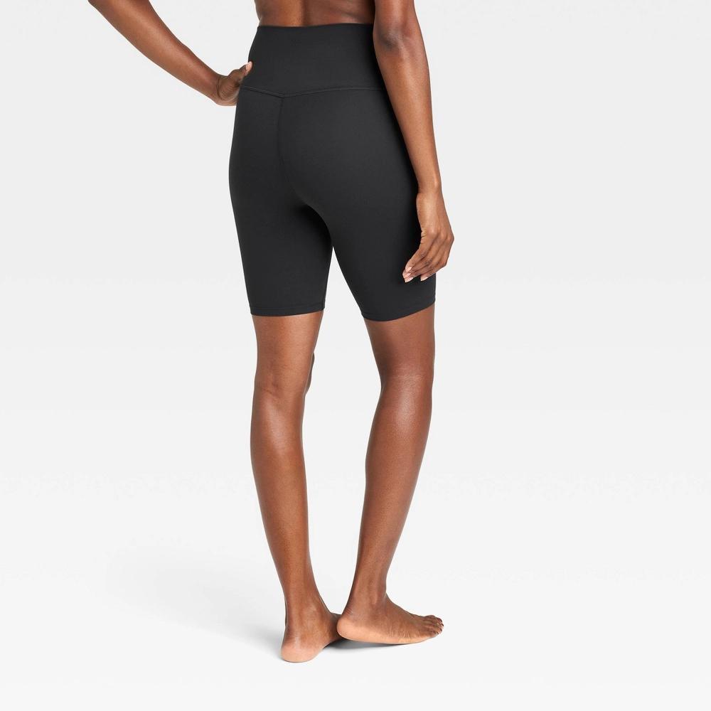 Womens Everyday Soft Ultra High-Rise Bike Shorts 8 - All In Motion Black 2X: Moisture Wicking, Quick Drying Product Image