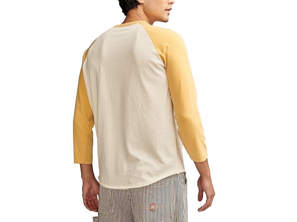 Lucky Brand Eco Jersey 3/4 Sleeve Raglan Multi) Men's Clothing Product Image