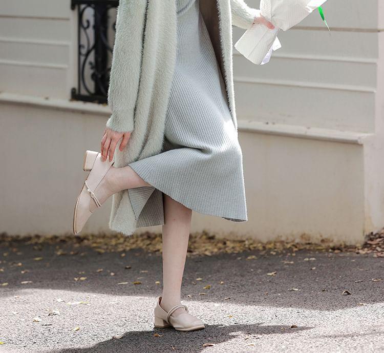 Open Front Plain Long Cardigan Product Image