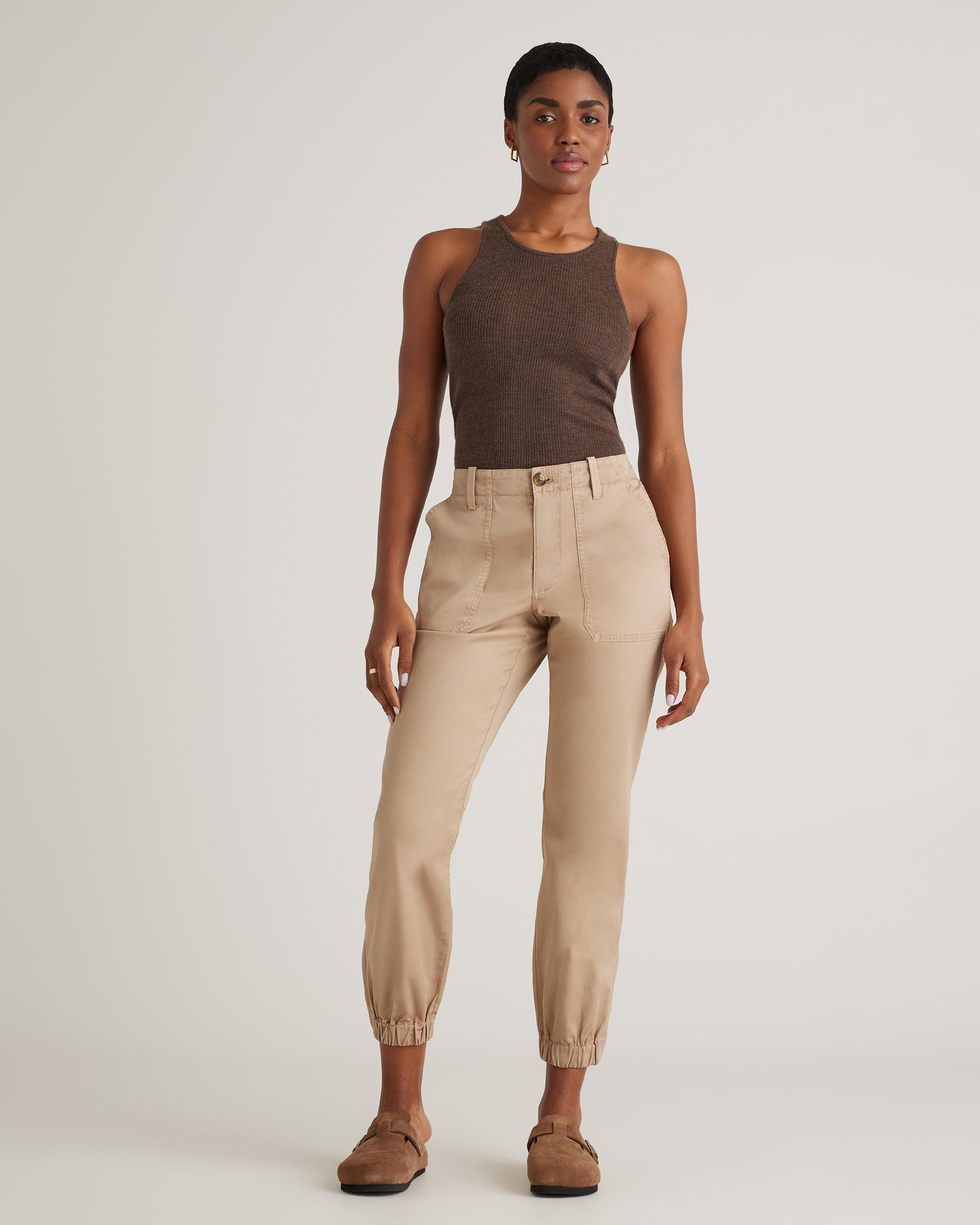 Quince | Women's Organic Stretch Cotton Twill Utility Jogger Organic Cotton Product Image
