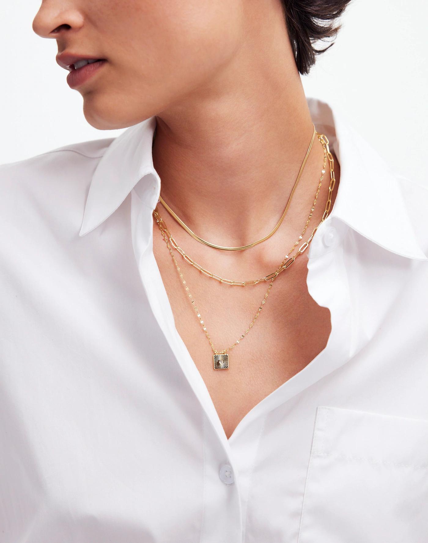 Three-Pack Mixed Shape Necklace Set Product Image