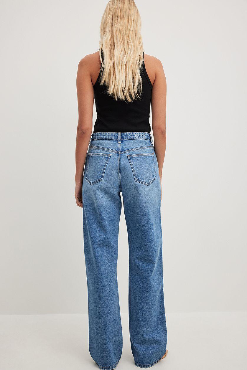 Straight Mid Waist Jeans Product Image