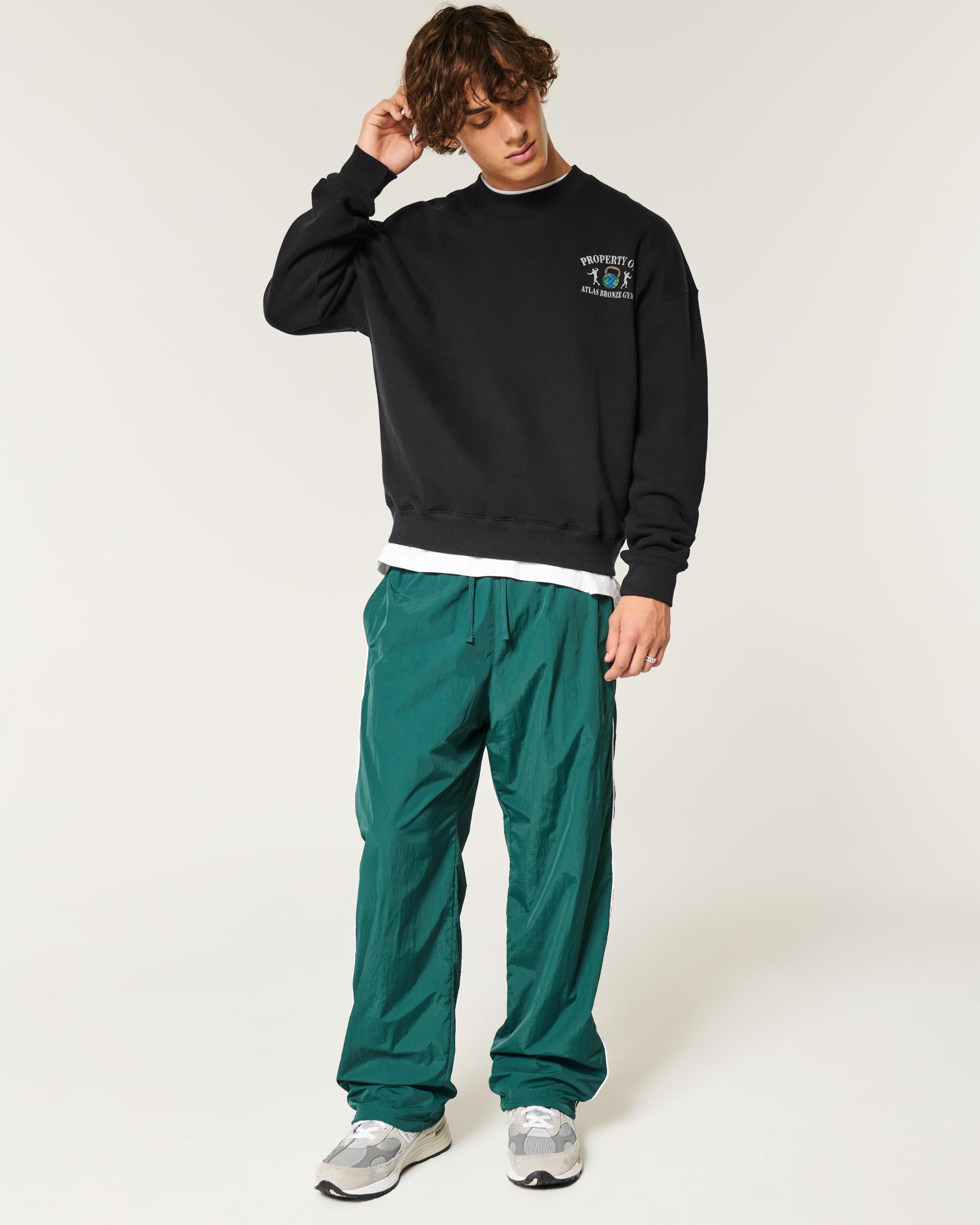 Boxy LA Finals Tennis Graphic Crew Sweatshirt Product Image
