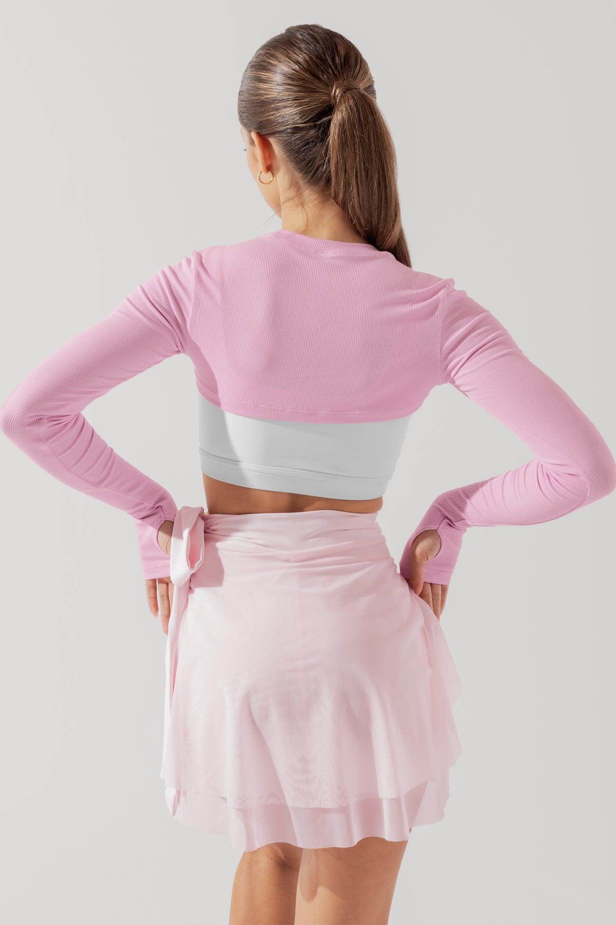 Relevé Ribbed Shrug - Bubblegum Product Image