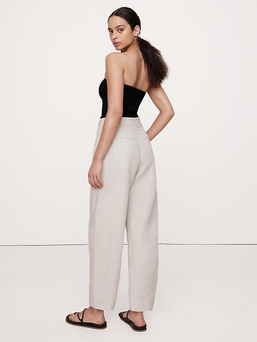 High-Rise Barrel Tencel™-Linen Pant Product Image