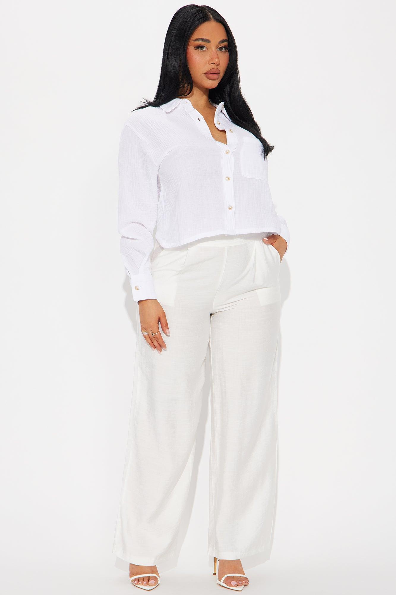 Slone Gauze Shirt - Off White Product Image