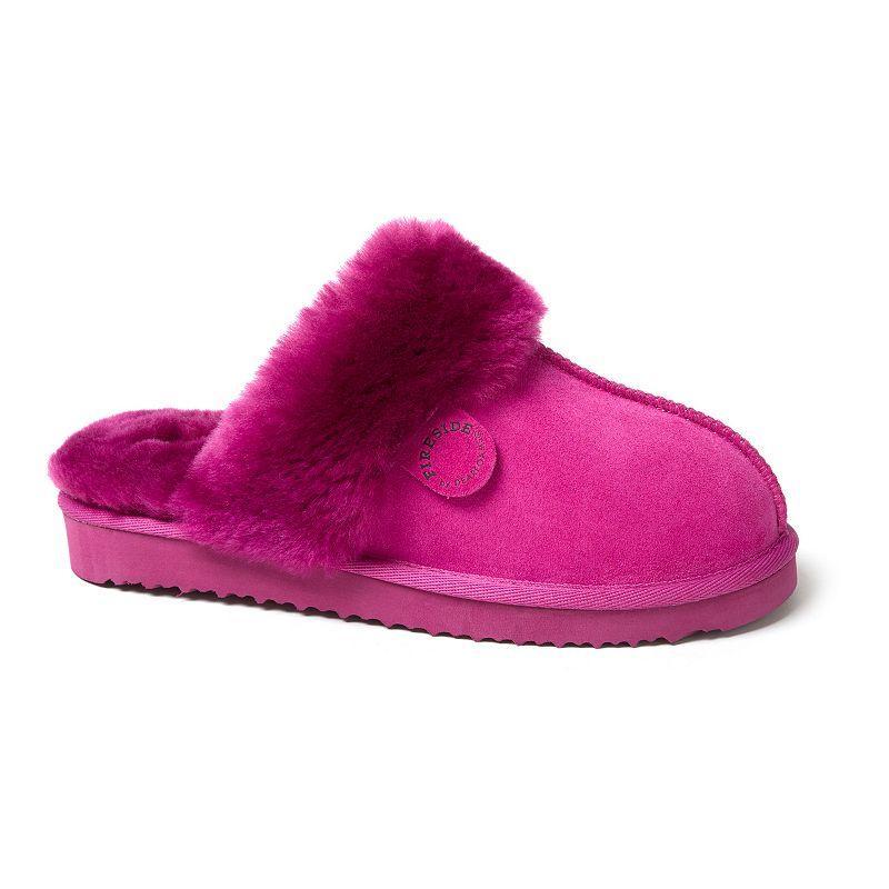 Fireside by Dearfoams Sydney Scuff Womens Slippers Pink Dust Product Image