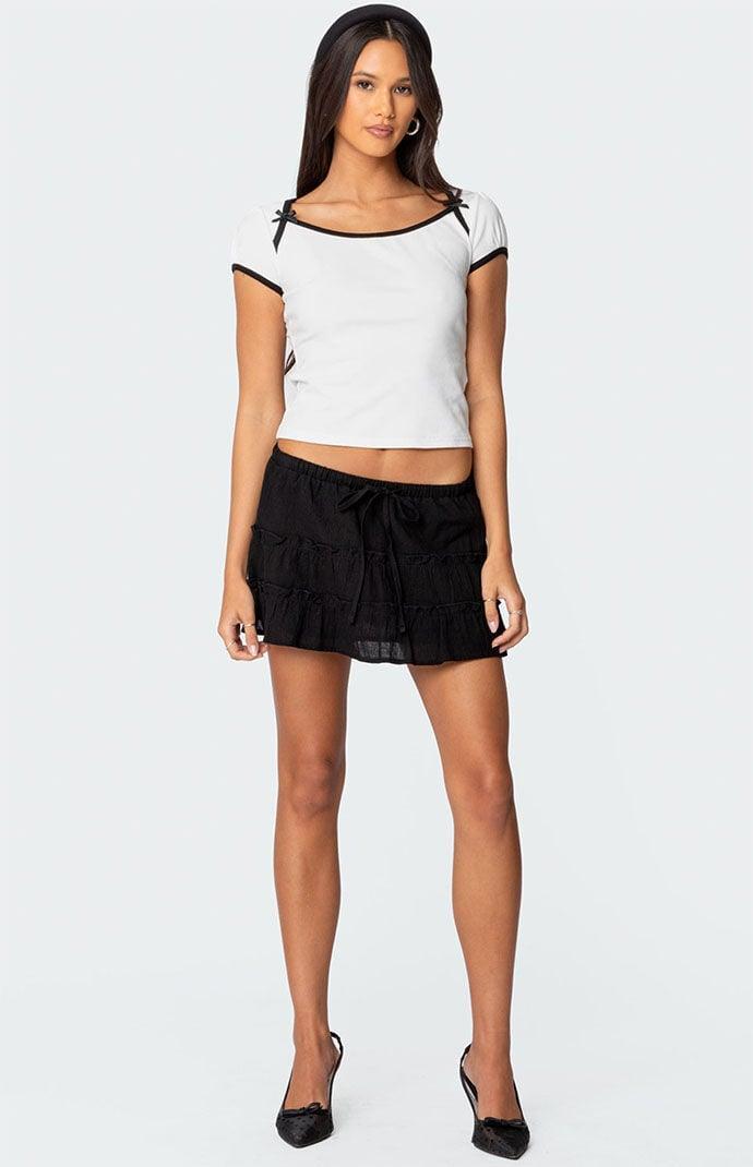 Edikted Women's Rashelle Contrast Bow Top Product Image