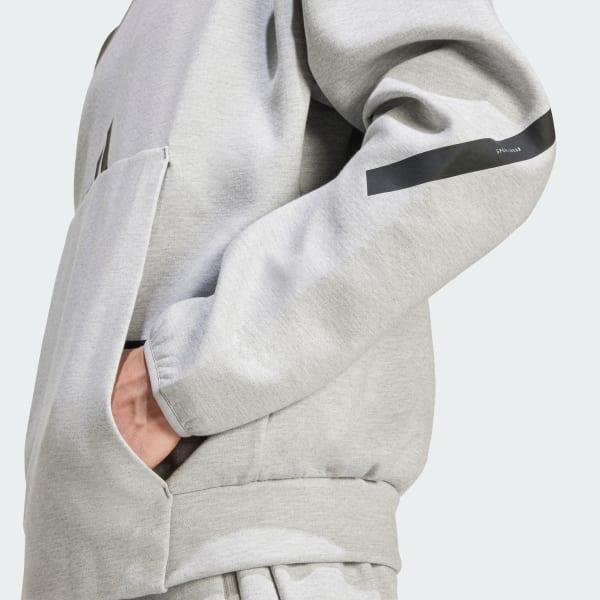 adidas Z.N.E. Hoodie Medium Grey Heather S Mens Product Image