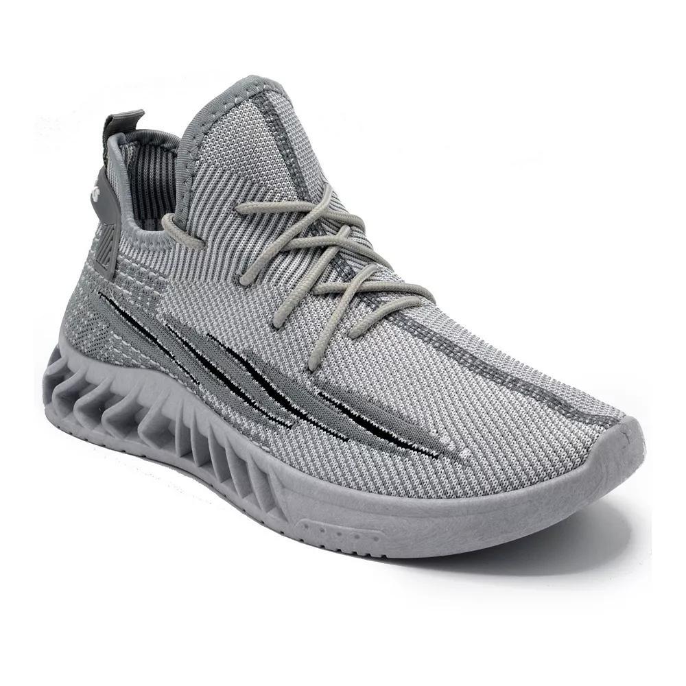 Akademiks Men's Knit Sneakers, Size: 9, Gray Product Image