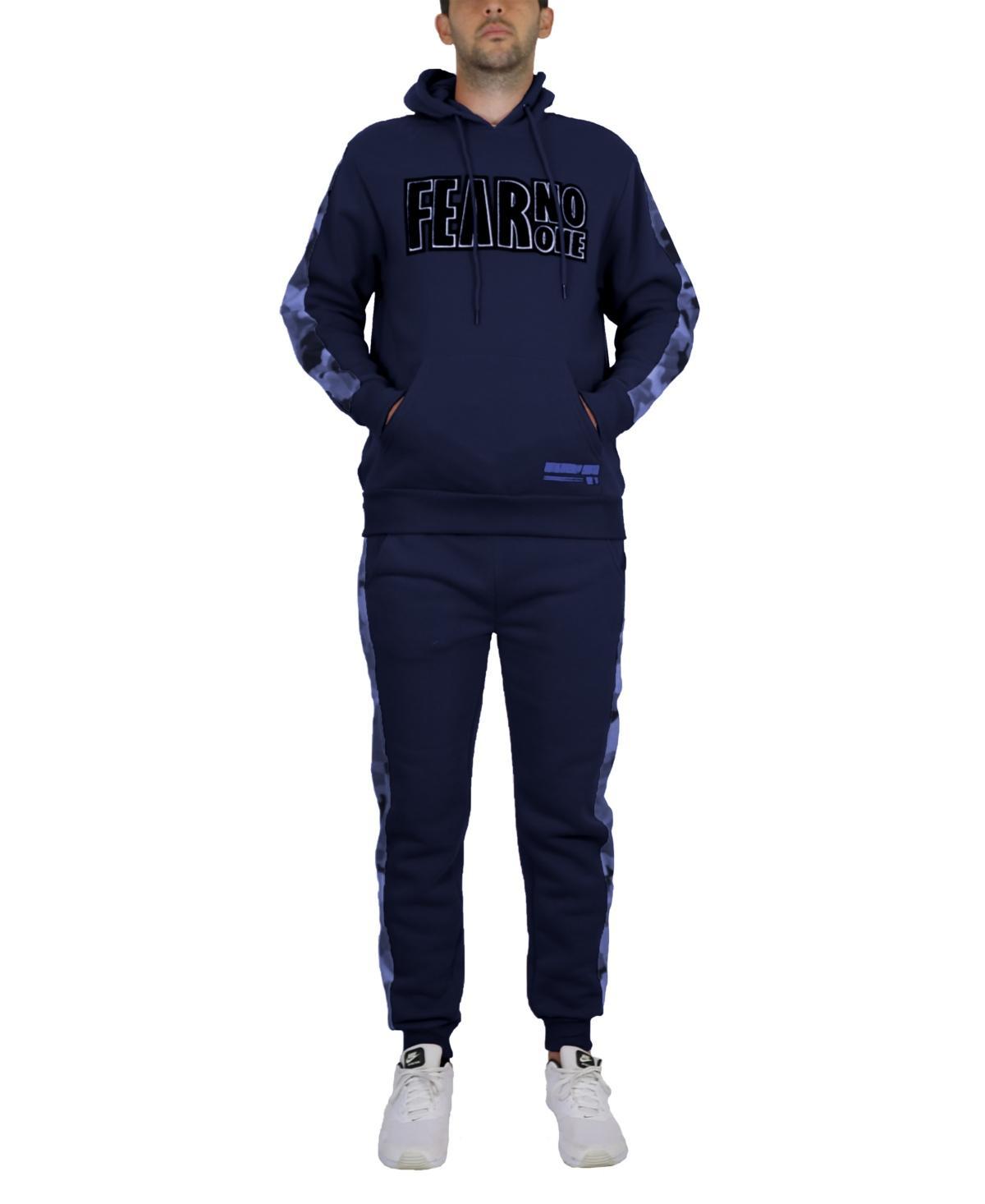 Galaxy By Harvic Mens Fleece-Lined Pullover Hoodie and Jogger Sweatpants, 2 Piece Set Product Image