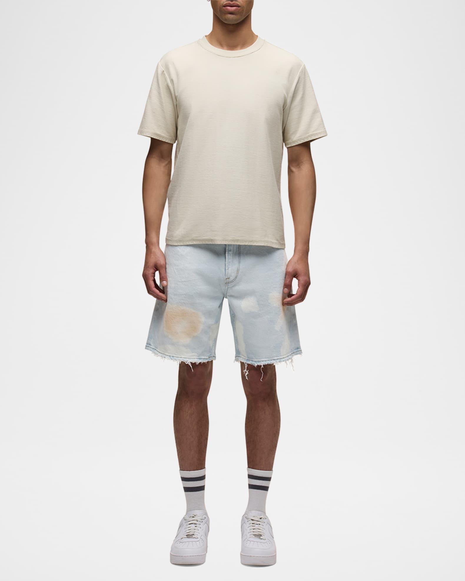 Men's Clint Splattered Denim Shorts Product Image