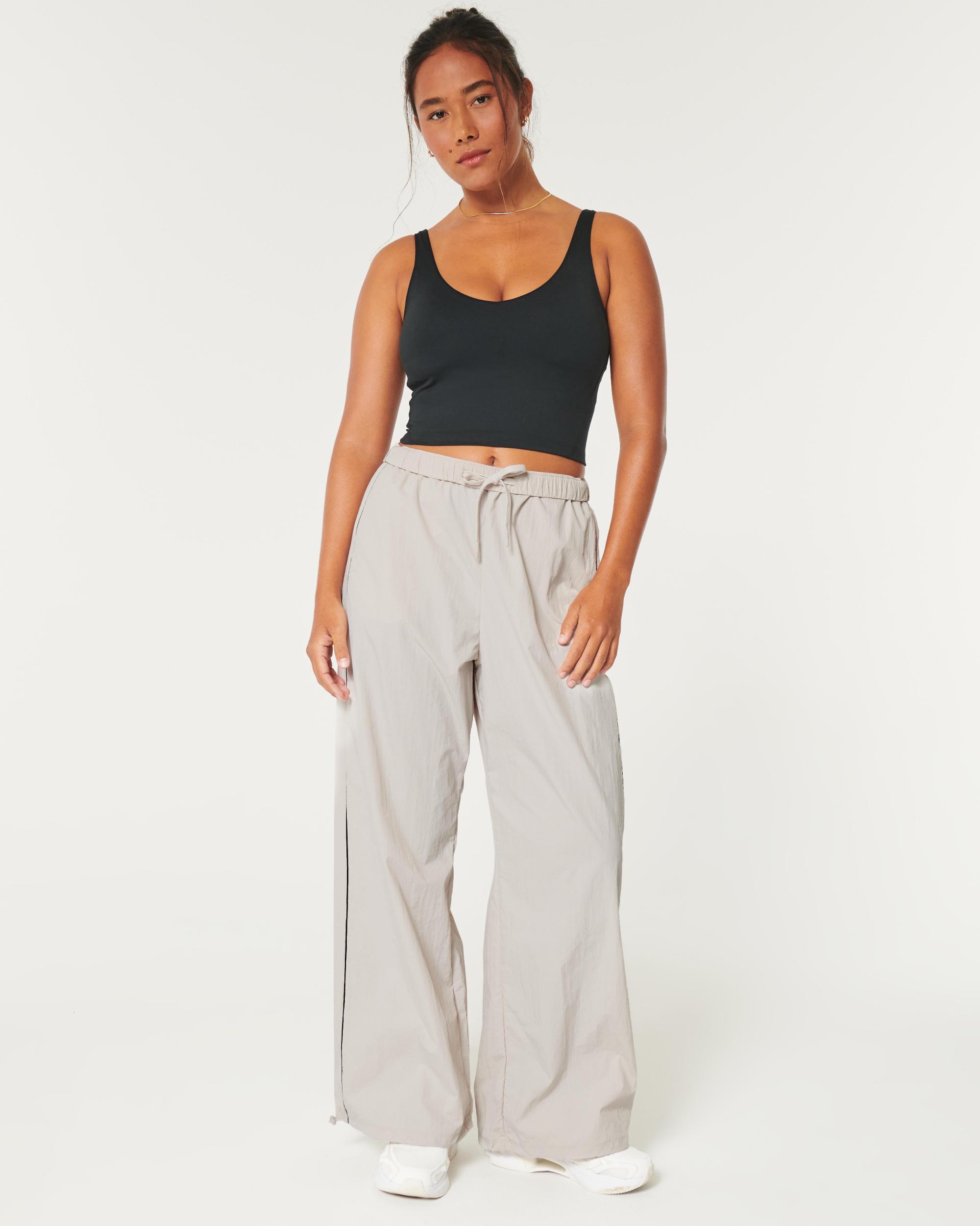 Gilly Hicks Active Tipped Crinkle Parachute Pants Product Image