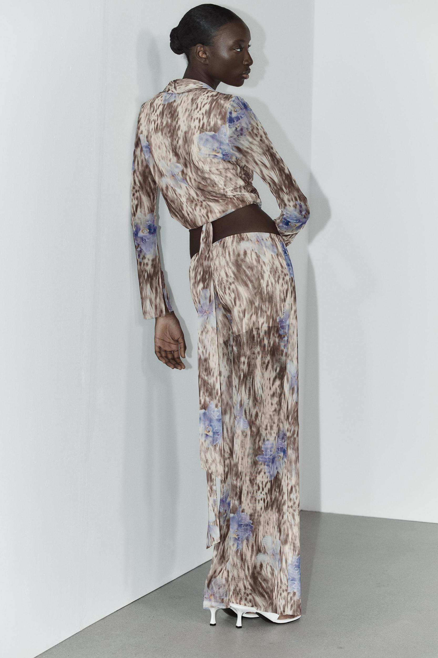 PRINTED TULLE PANTS Product Image