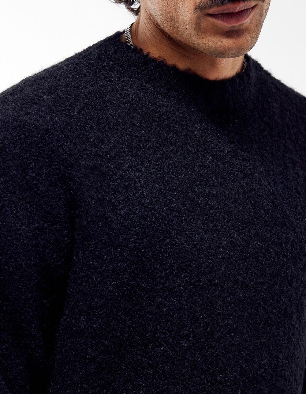BDG Urban Outfitters Mens Boucle Sweater - BLACK Product Image