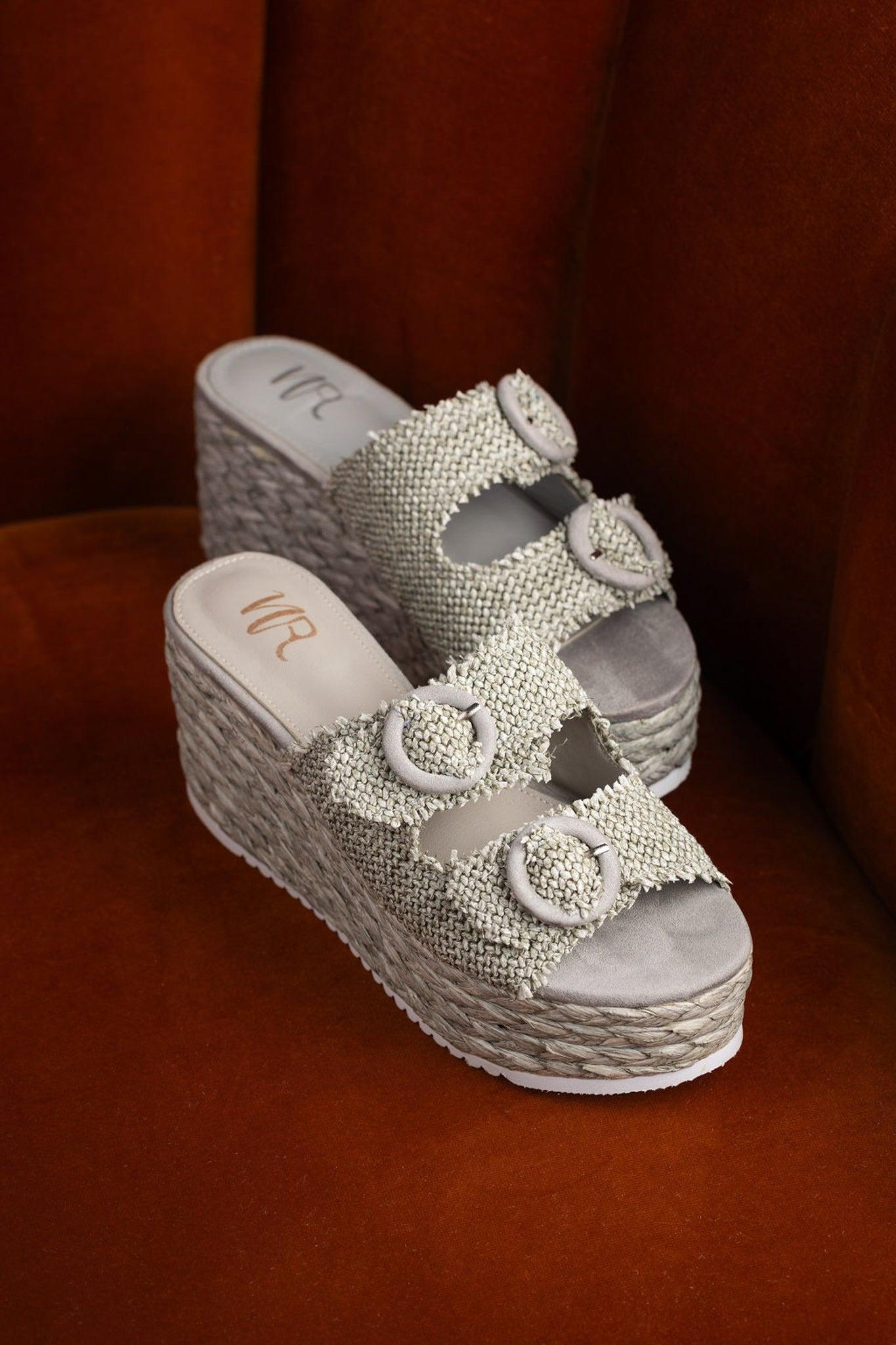 Eriwen Buckle Wedge in Teal (Online Exclusive) Product Image