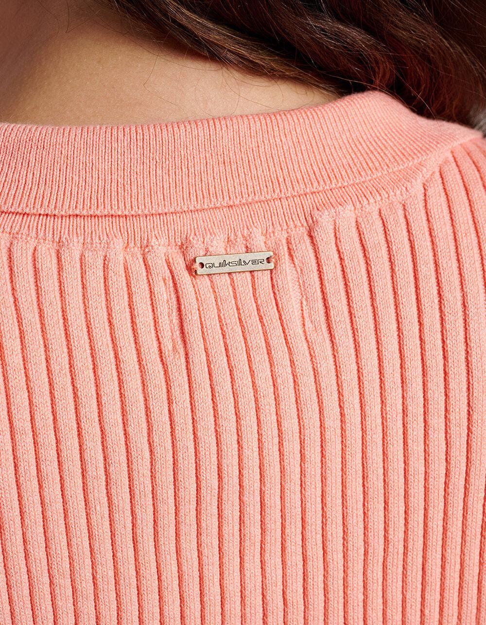 QUIKSILVER Sandbar Sleeveless Lace Up Womens Sweater - PINK Product Image