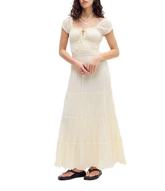 BDG Urban Outfitters Sienna Cap Sleeve Long Dress Product Image