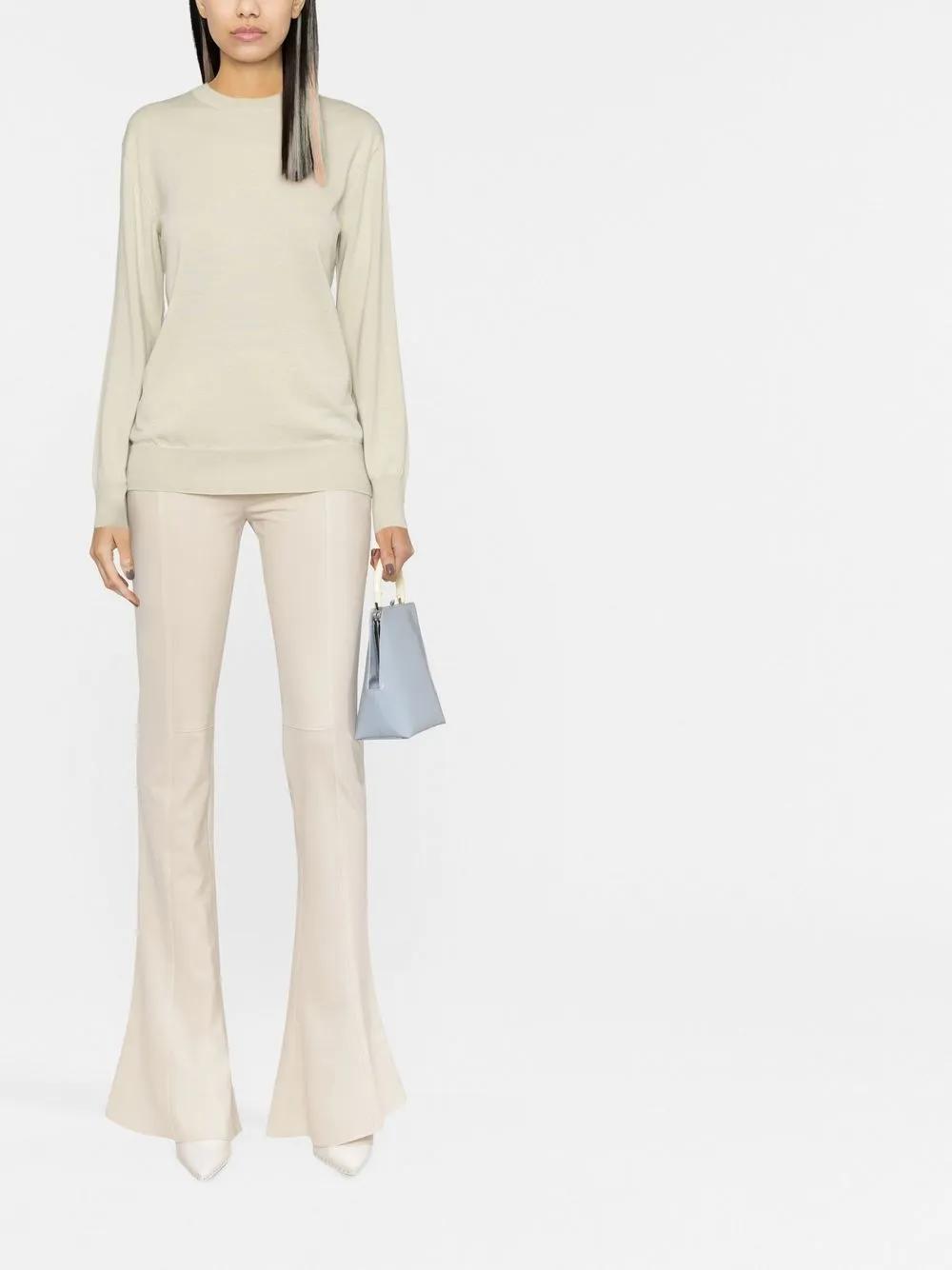 JIL SANDER Crew-neck Wool Jumper In Green Product Image