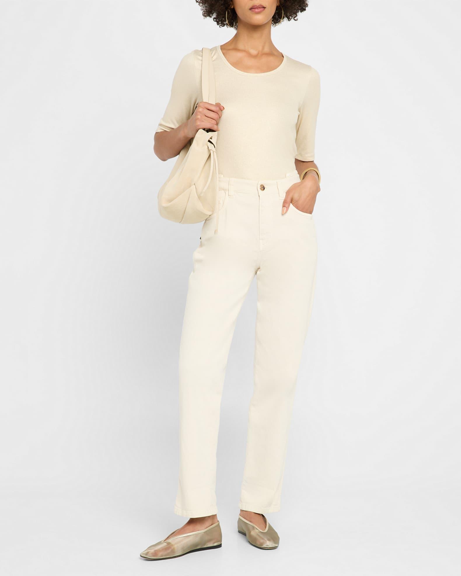 Soft Touch Metallic Ribbed Top Product Image