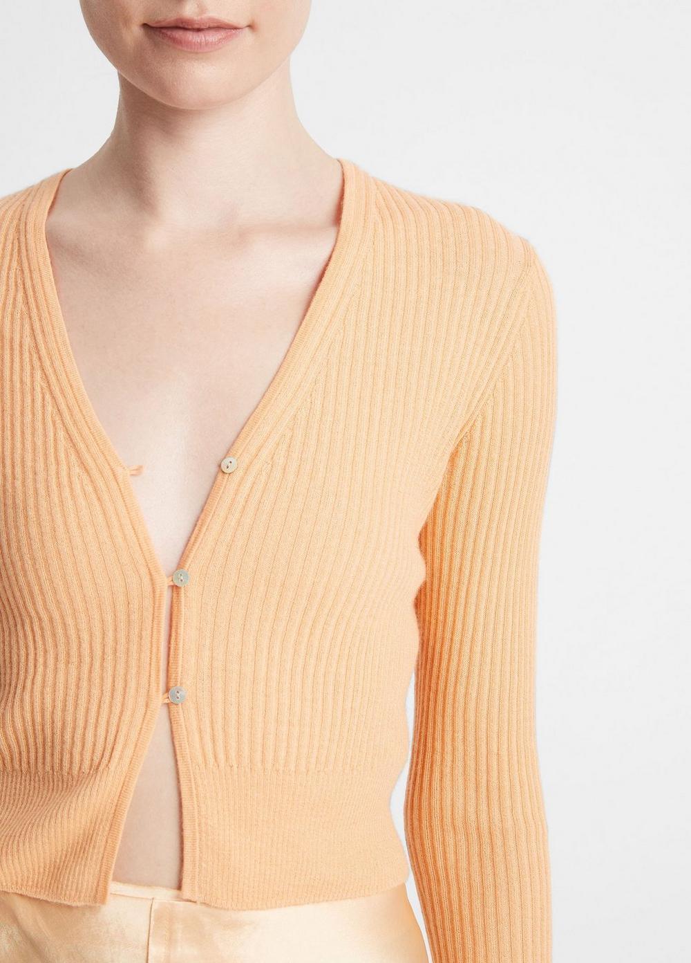 Shrunken Cashmere-Silk Cardigan Product Image