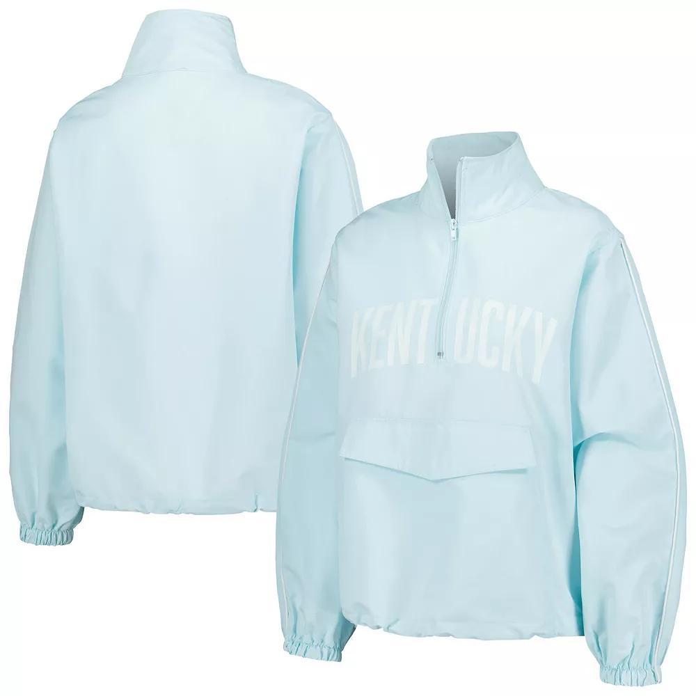 Women's Lusso Light Blue Kentucky Wildcats Parker Quarter-Zip Rain Tech Jacket, Size: Medium Product Image
