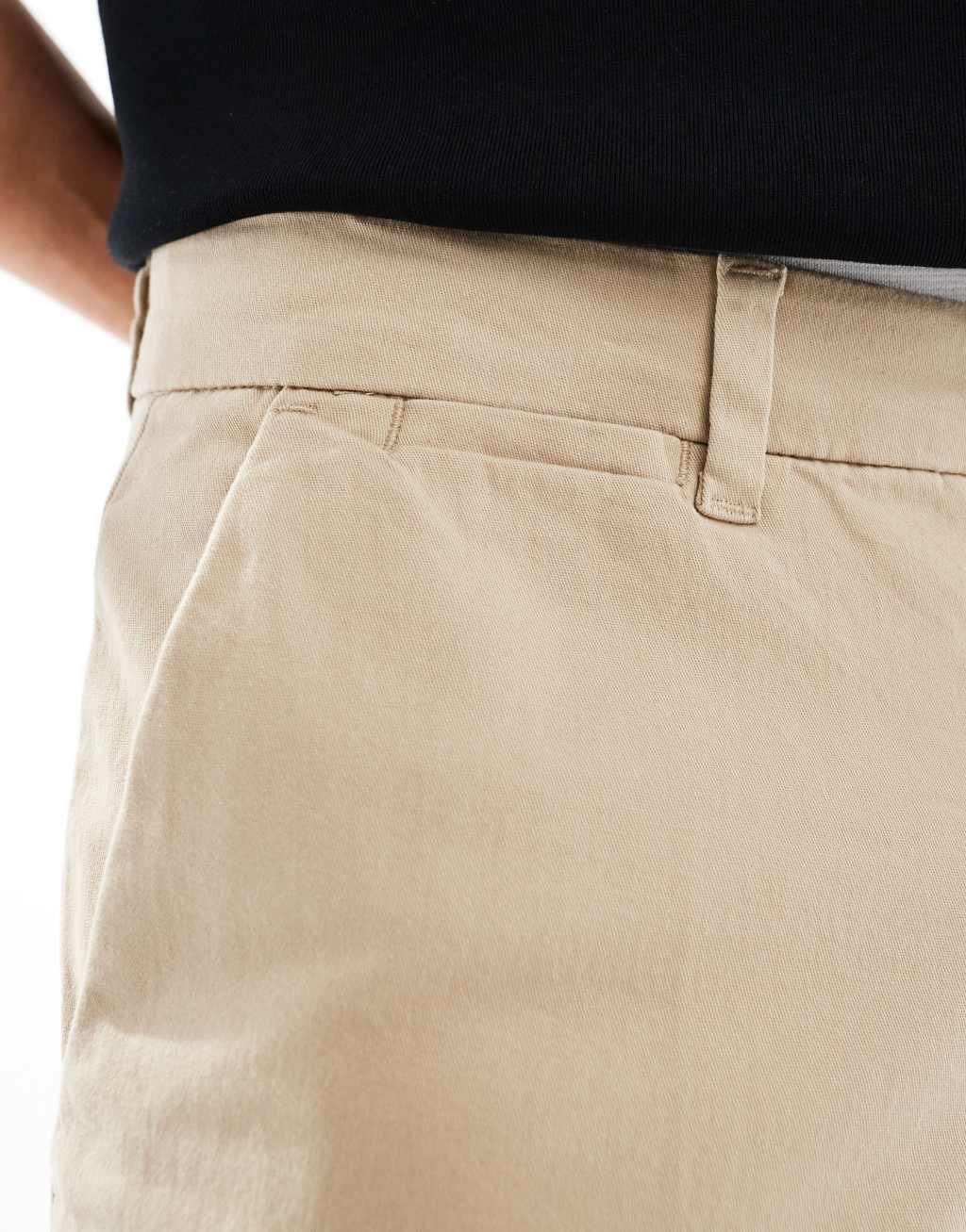 Jack & Jones bill wide fit chinos in beige  Product Image