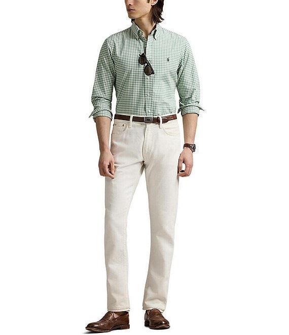 Polo Ralph Lauren Classic Fit Gingham Oxford Long Sleeve Woven Shirt Product Image