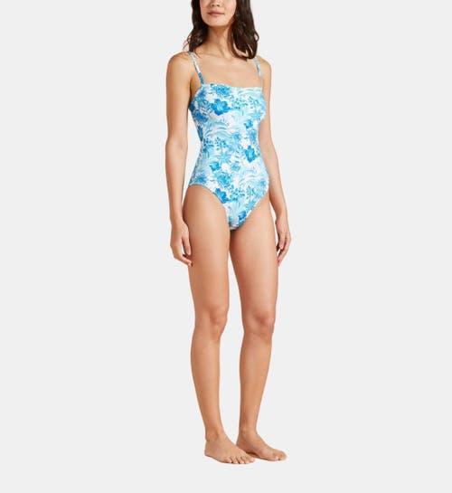Womens Tahiti Flowers One-Piece Swimsuit Product Image