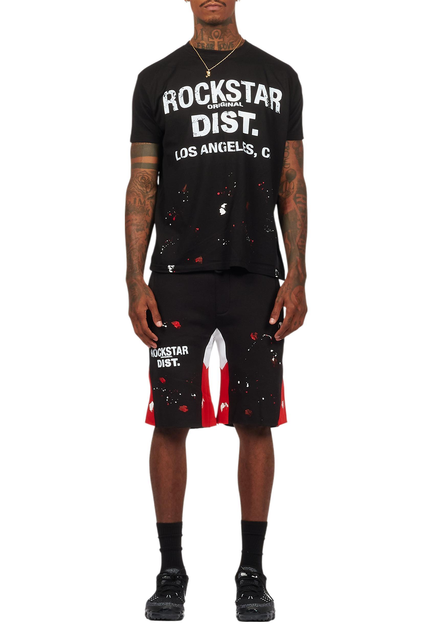Scottie Black Painter T-Shirt/Short Set Male Product Image