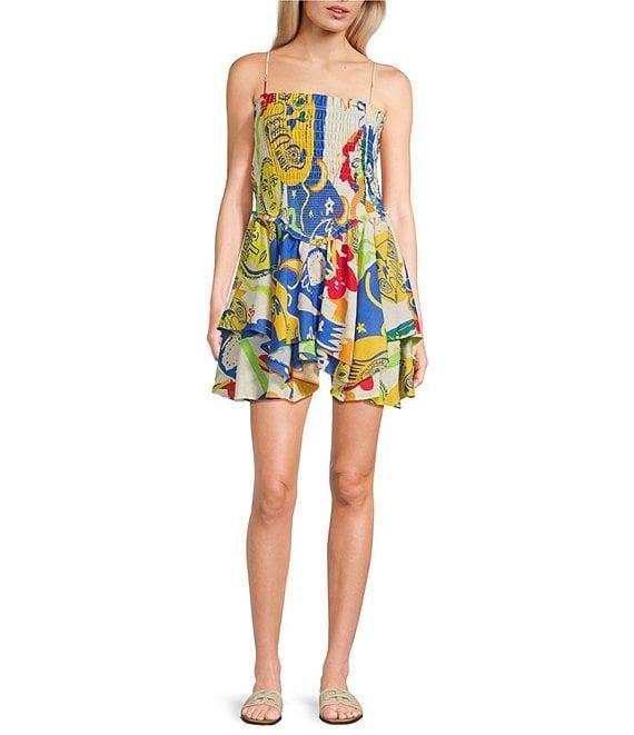 Chelsea & Violet Yvette Sleeveless Smocked A-Line Dress Product Image
