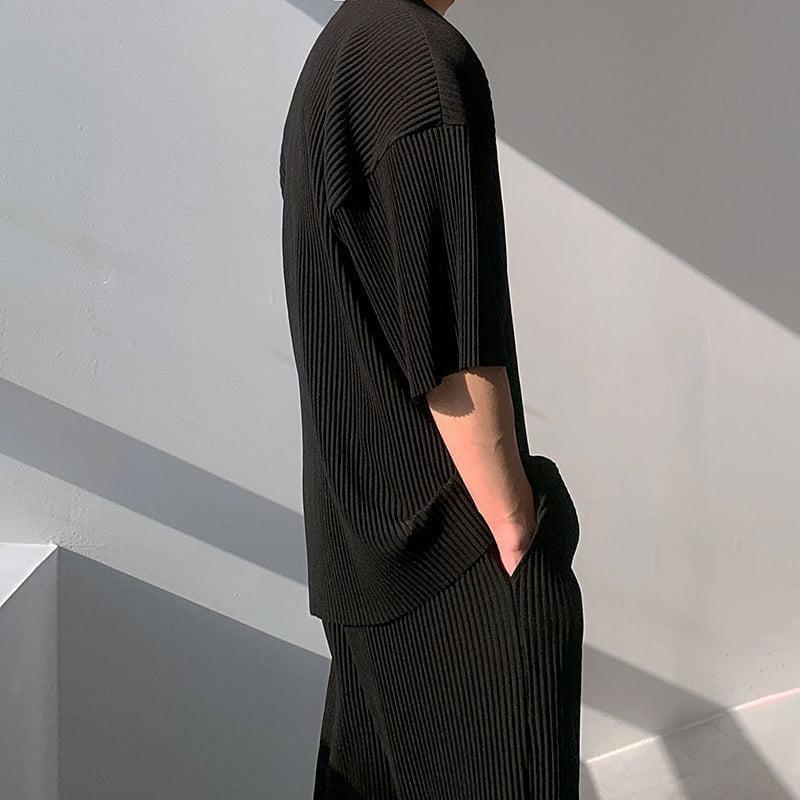 RT No. 2043 PLEATED HALF SLEEVE SHIRT Product Image