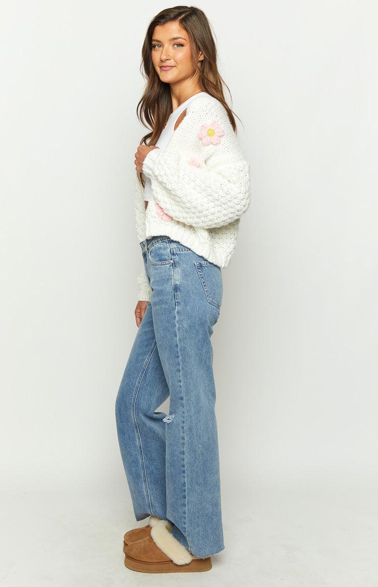 Faded Favourite Mid Wash Denim Mid Waist Jeans Product Image
