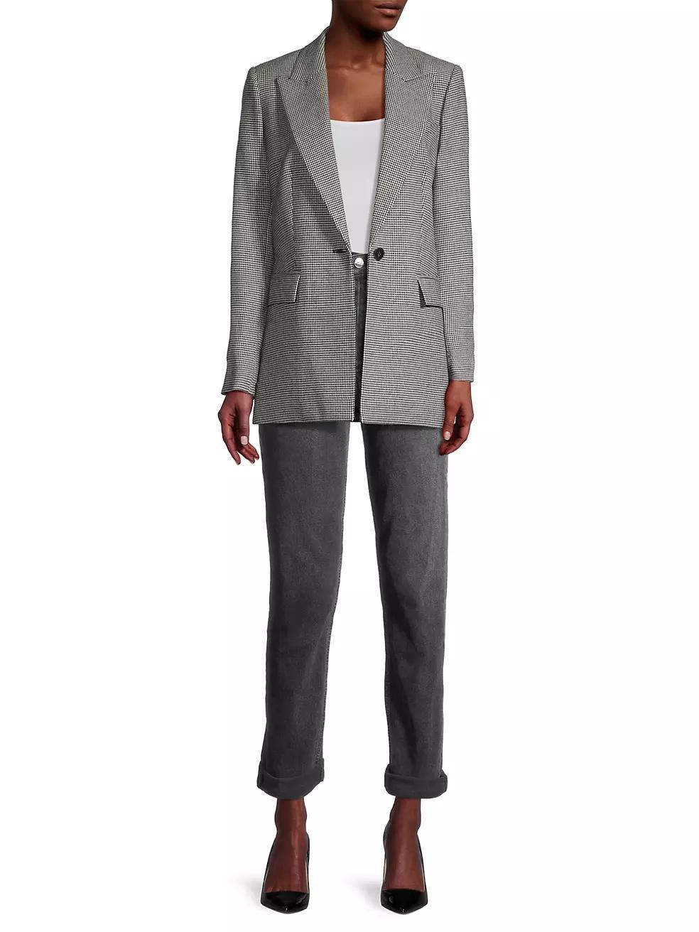 Hannah Houndstooth Wool-Blend Jacket Product Image