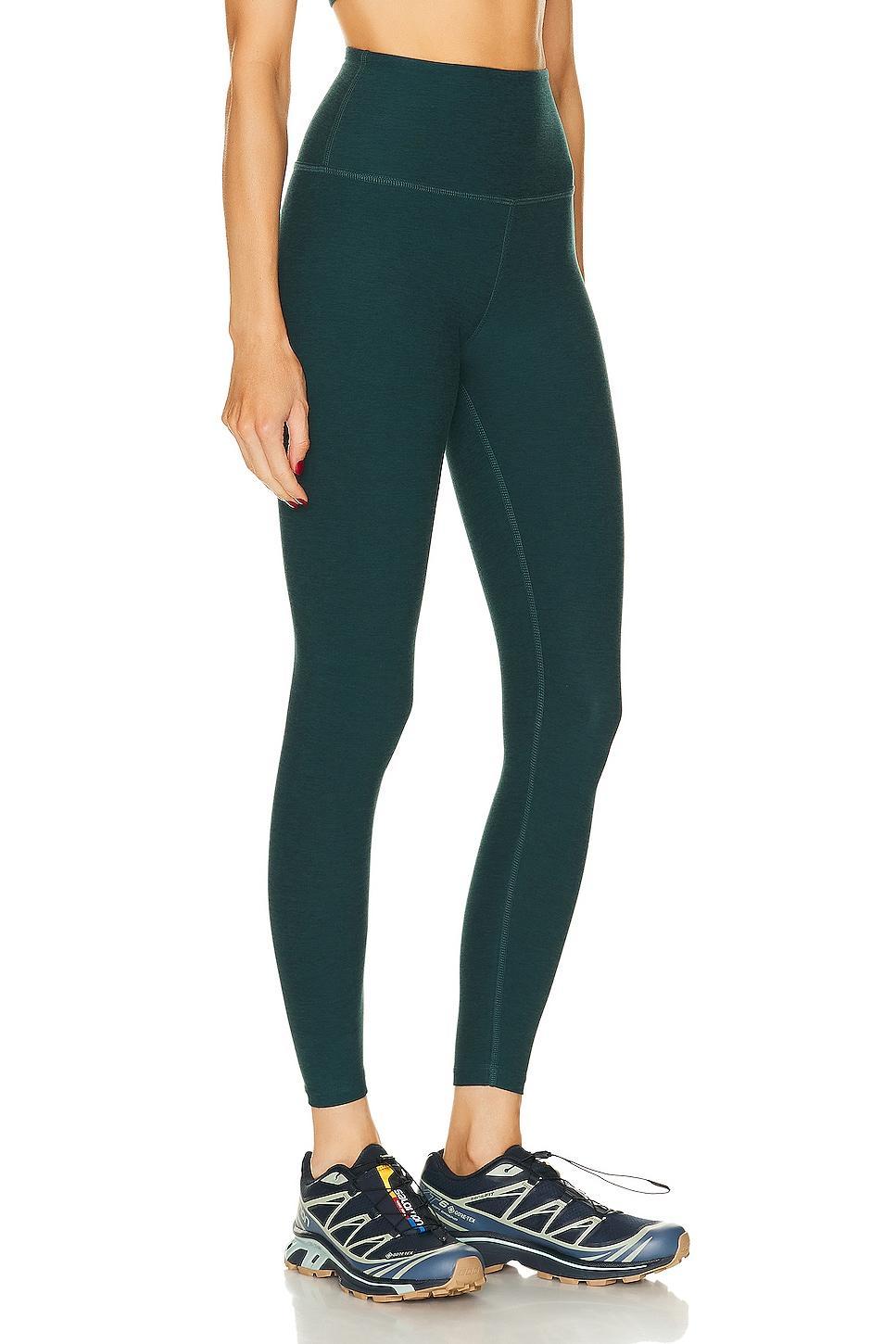Beyond Yoga Spacedye Caught In The Midi High-Waisted Legging (Warm Clay Heather) Women's Casual Pants Product Image