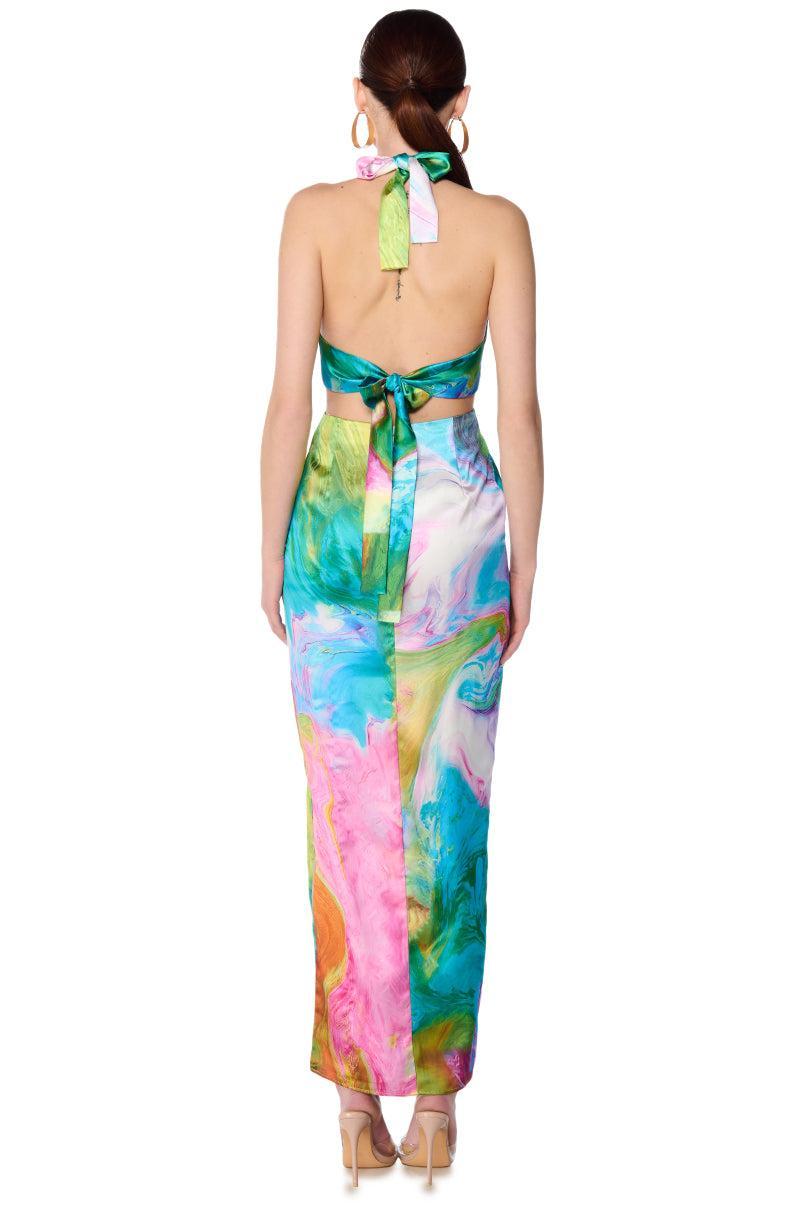 FREE SPIRIT SATIN MAXI DRESS Product Image