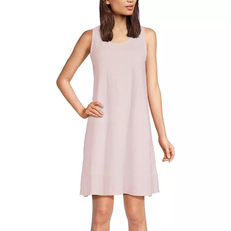 Womens Lands End Cotton Slub Tank Dress Product Image