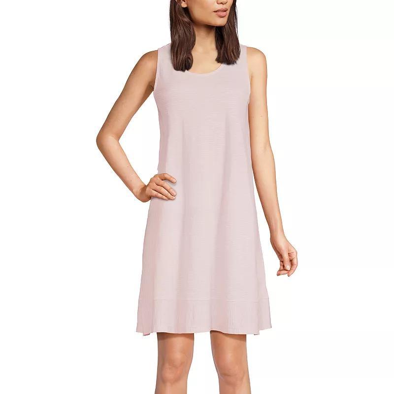 Womens Lands End Cotton Slub Tank Dress Product Image