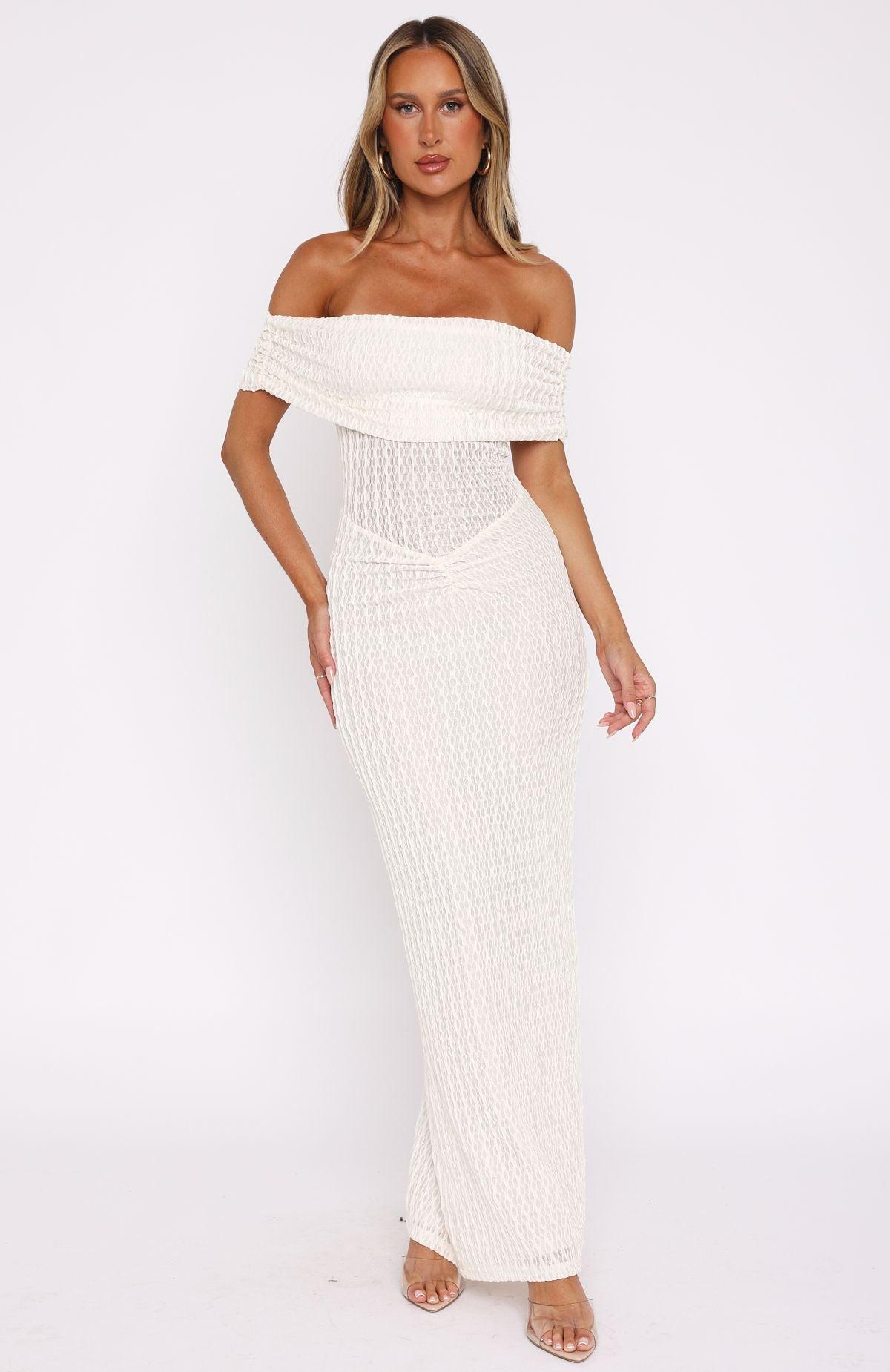 Unwritten Chapters Maxi Dress Off White Product Image