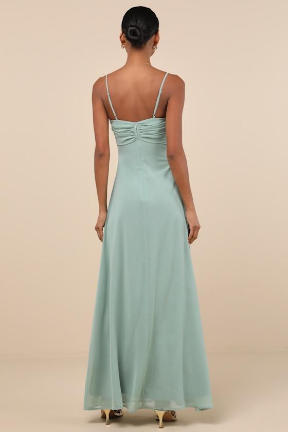 Jelena Sage Pleated Sleeveless Maxi Dress Product Image