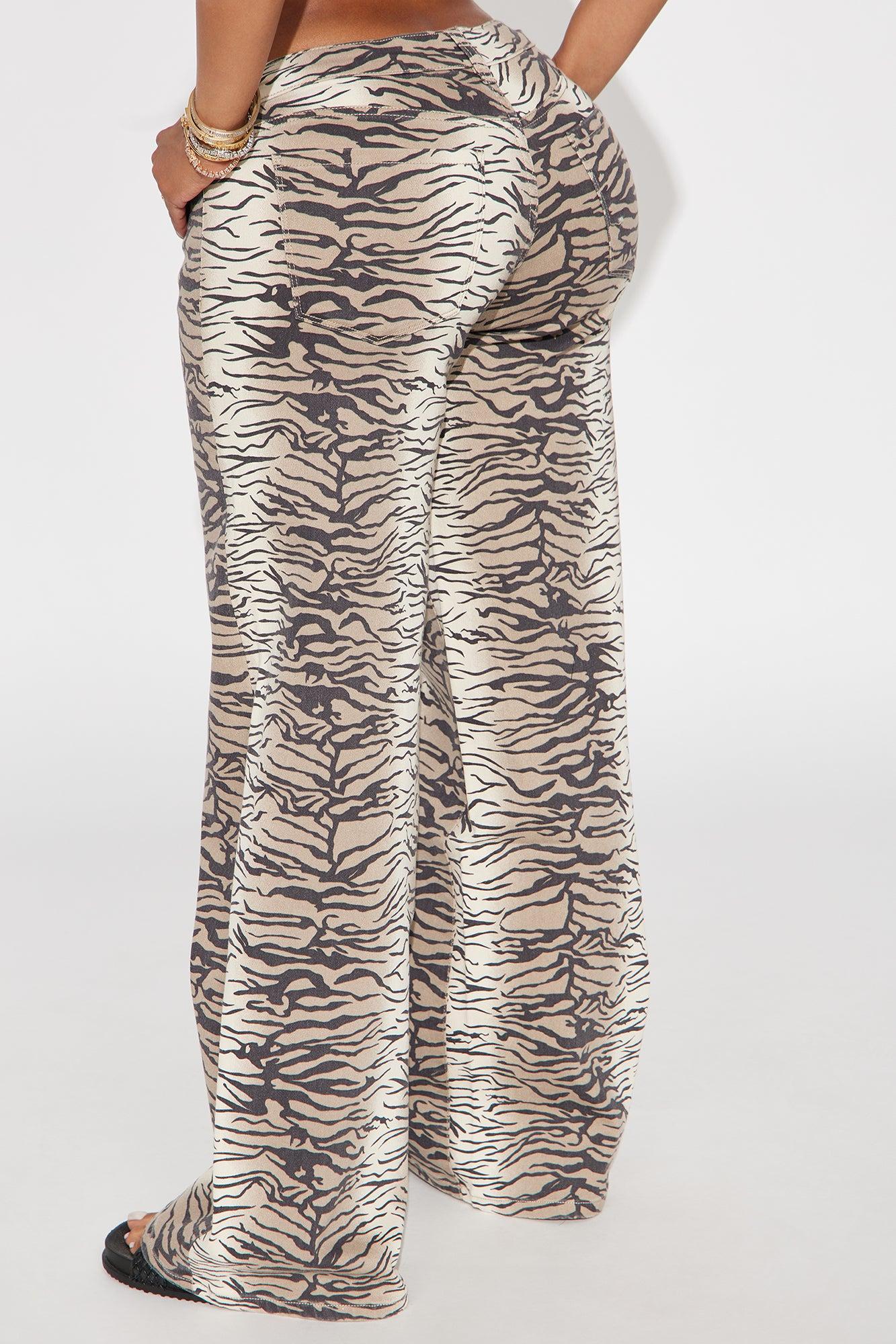 Unleash Your Wild Side Wide Leg Pant - Brown/combo Product Image