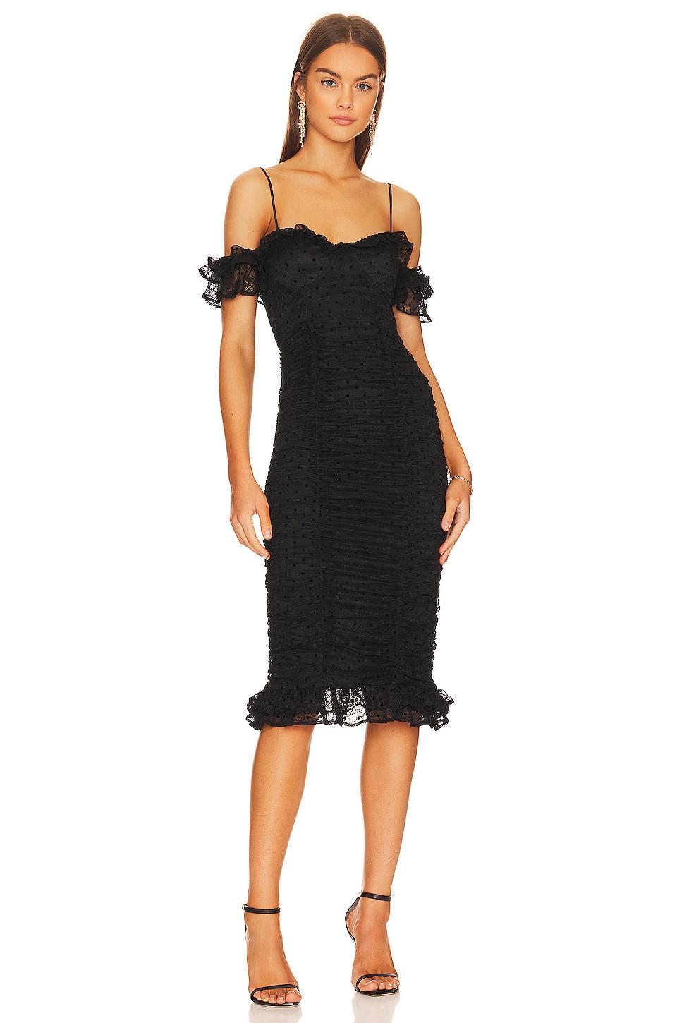 Clare Lace Midi Dress MAJORELLE Product Image