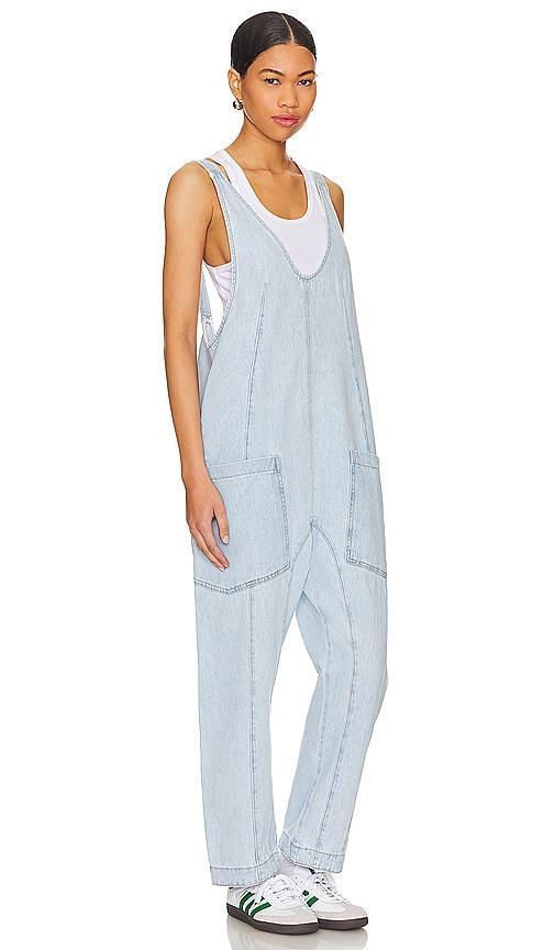 Free People High Roller Scoop Neck Sleeveless Denim Jumpsuit Product Image