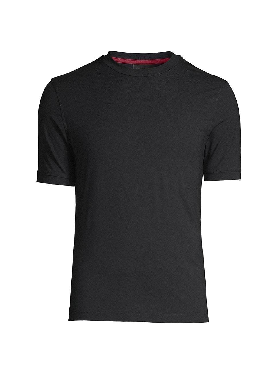 Basic Short-Sleeve Solid Crewneck T-Shirt Product Image